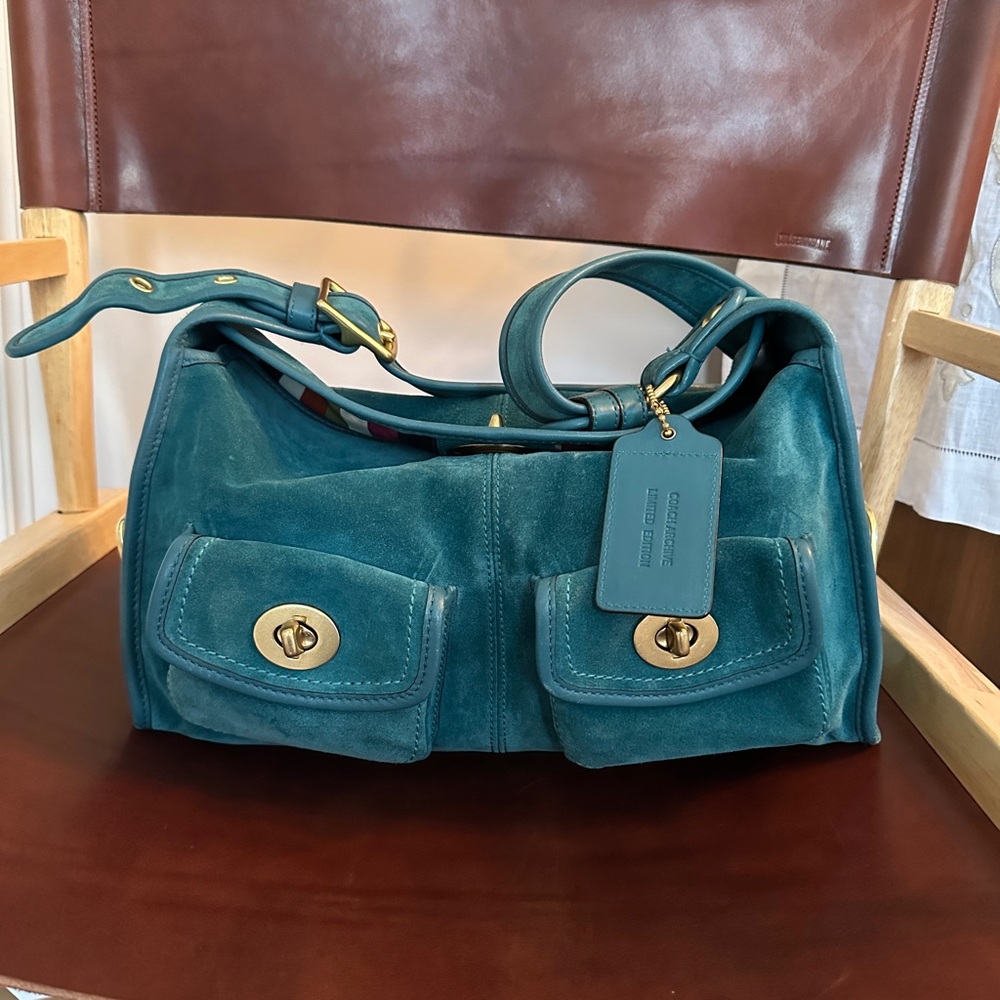 Coach Bleeker Street Haversack Suede purse reserved
